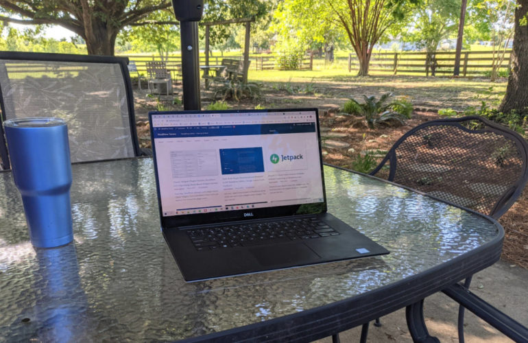 patio-laptop-770x500 A Laptop and a Dream: Your Home Office Should Meet Your Needs design tips 