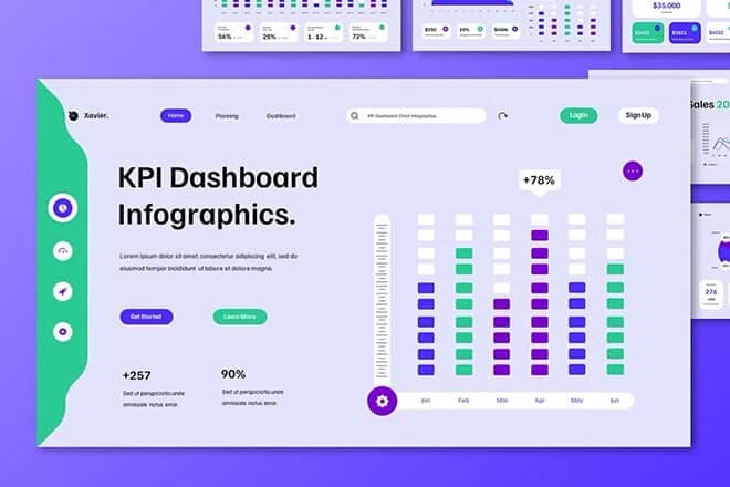 kpi-growth-presentation-templates 20+ Best KPI and Growth PowerPoint Templates 2024 design tips 